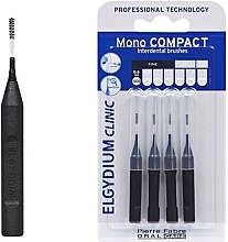 Interdental Brush - Elgydium Clinic Brushes Mono Compact Black 0.6mm — photo N1