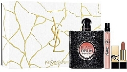 Fragrances, Perfumes, Cosmetics Yves Saint Laurent Black Opium - Set (edp/90ml + edp/10ml + lipstick/1.3g)