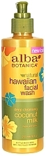 Fragrances, Perfumes, Cosmetics Face Cleanser "Coconut Milk" - Alba Botanica Natural Hawaiian Natural Hawaiian Facial Wash Deep Cleansing Coconut Milk