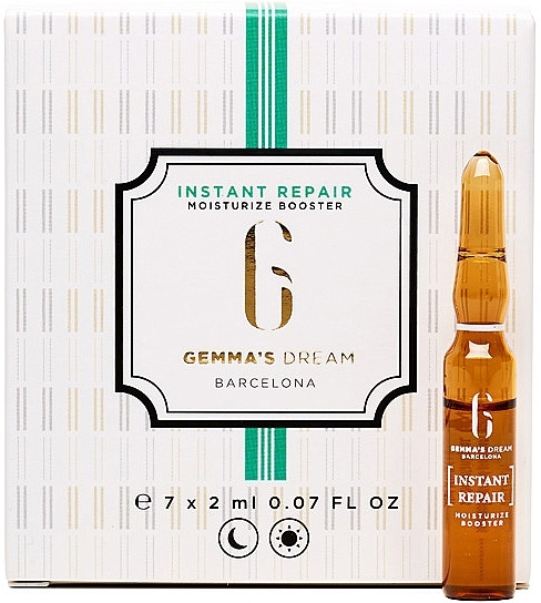 Moisturizing & Regenerating Face Booster - Gemma's Dream Instant Repair Moisturize Booster Ampoules — photo N1