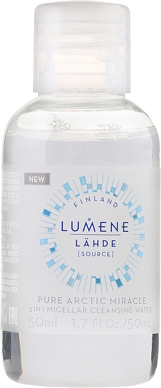 Micellar Water 3 in 1 for Face - Lumene Lahde Pure Arctic Miracle 3 In 1 Micellar Cleansing Water — photo N1