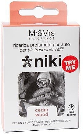 Car Freshener Refill - Mr&Mrs Niki Cedar Wood Refill — photo N1