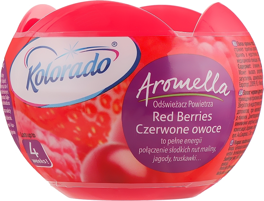 Gel Air Freshener "Red Berries" - Kolorado Aromela — photo N1