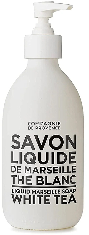 Liquid Soap - Compagnie De Provence Black & White Liquid Marseille Soap White Tea — photo N2