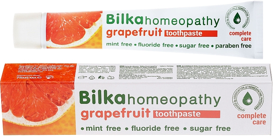 Homeopathic Toothpaste "Grapefruit" - Bilka Homeopathy Grapefruit Toothpaste — photo N3