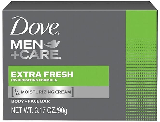 Men's Soap 'Extra Freshness' - Dove Men+Care Extra Fresh Body And Face Bar — photo N1