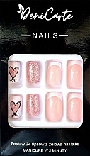 Fragrances, Perfumes, Cosmetics Square Nail Tips, 24 pcs. - Deni Carte Nails 7196