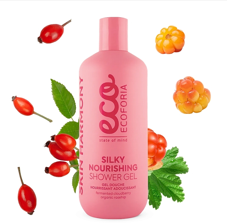 ナリッシング ボディ ジェル - Ecoforia Skin Harmony Silky Noirishing Shower Gel — photo N1