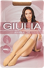 Women Knee Socks "Marea Gambaletto" 20 Den, daino - Giulia — photo N5