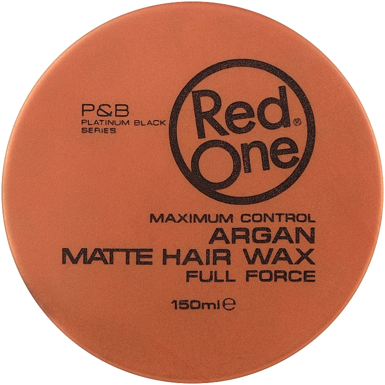 Ultra Strong Hold Matte Hair Wax with Argan Oil - RedOne Argan Matte Hair Wax Full Force — photo N3
