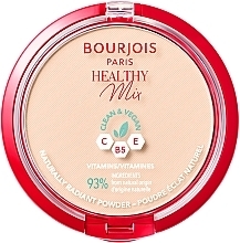 Fragrances, Perfumes, Cosmetics Compact Powder - Bourjois Healthy Mix Clean & Vegan Powder