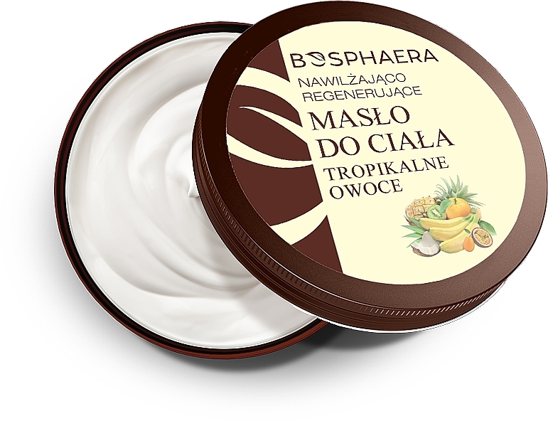 GIFT! Moisturizing & Regenerating Body Butter 'Tropical Fruit' - Bosphaera — photo N1