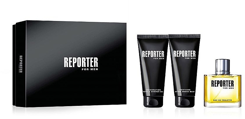 Reporter Reporter For Men - Set (edt/75ml + sh/gel/100ml + ash/balm/100ml) — photo N8