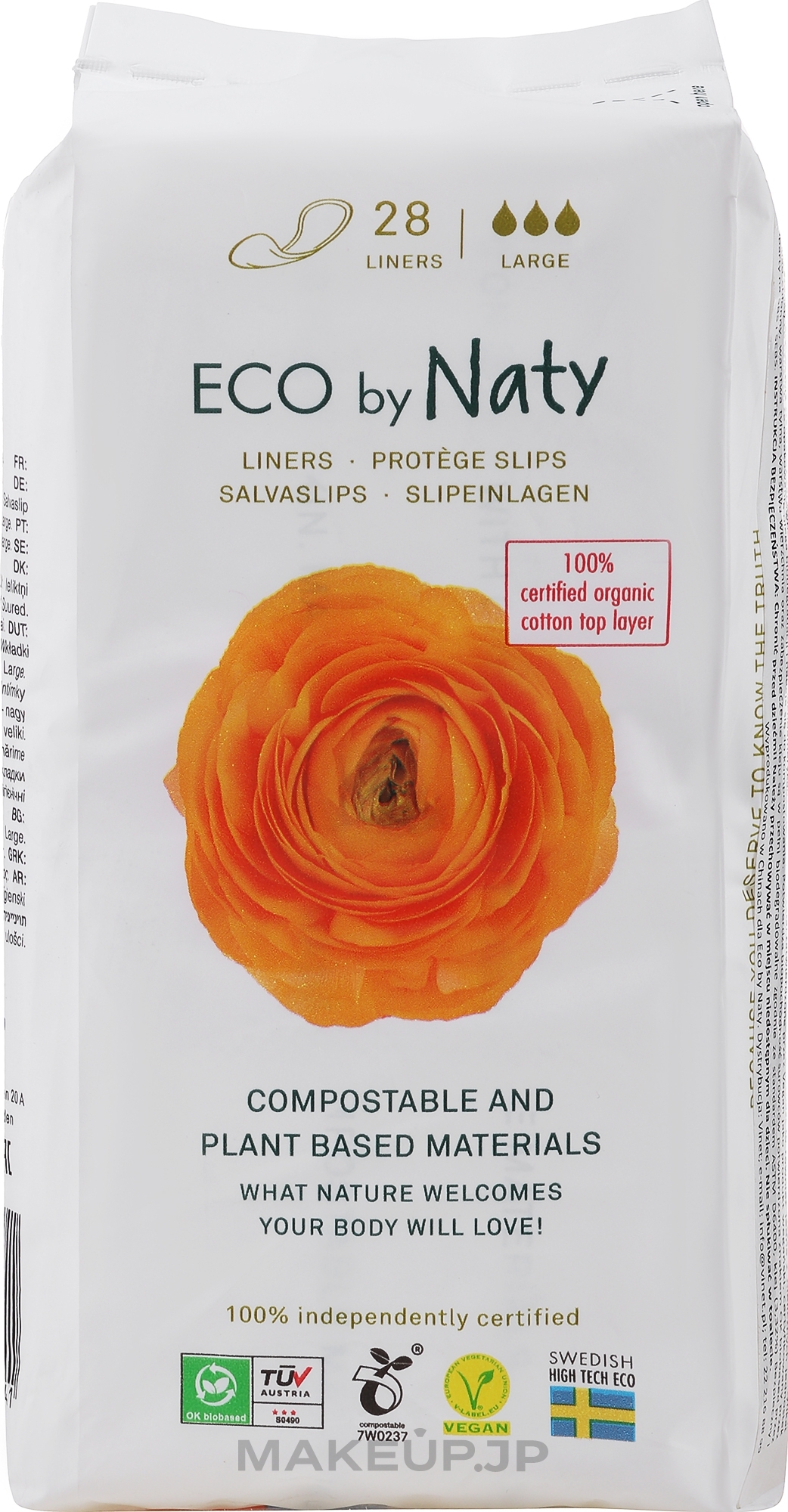 Eco Daily Liners, large, 28 pcs - Naty — photo 28 ЊВ.