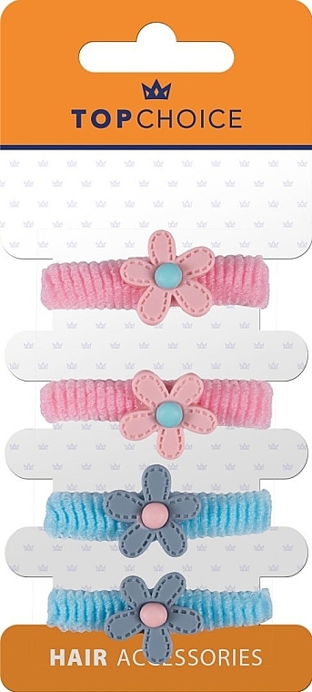 Kids Hair Ties, 26676, 4 pcs - Top Choice — photo N1