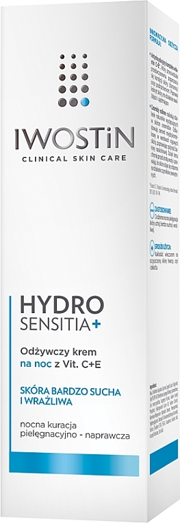 Nourishing Night Cream - Iwostin Hydro Sensitia Vitamin C+E Face Cream — photo N5