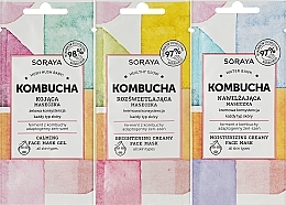 Face Mask Set - Soraya Kombucha 3-Set Masks — photo N2