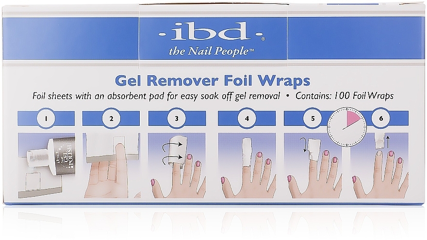 Gel Remover Foil Wraps - IBD Just Gel Remover Foil Wraps — photo N2