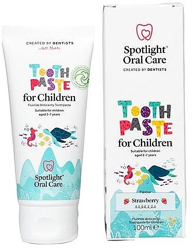 Kids Toothpaste, 2-7 years, strawberry flavor - Spotlight Oral Care Kids Total Care Toothpaste Strawberry — photo N1