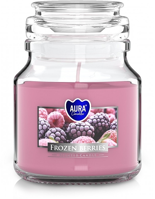 Scented Candle in Jar 'Frozen Berries' - Bispol Aura Frozen Berries Candles — photo N1