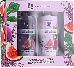 Fragrances, Perfumes, Cosmetics Set - AA Super Fruits&Herbs Set (sh/gel/500ml + b/lot/500ml)