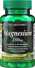 Fragrances, Perfumes, Cosmetics Dietary Supplement "Magnesium", 250mg - Holland & Barrett Magnesium 250mg