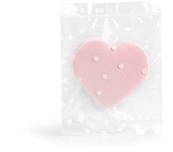 Fragrances, Perfumes, Cosmetics Heart Makeup Sponge, pink - IDC Institute Makeup Sponge Heart