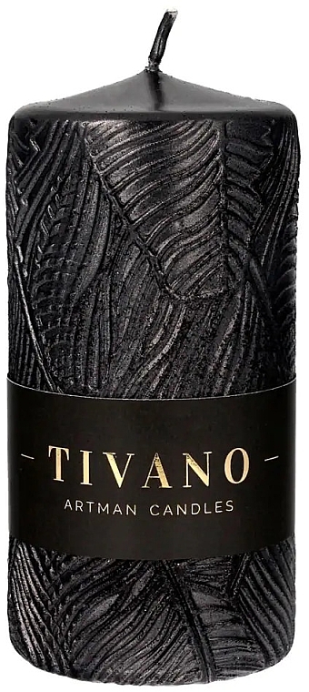 Decorative Candle, 7x14 cm, black - Artman Tivano — photo N2