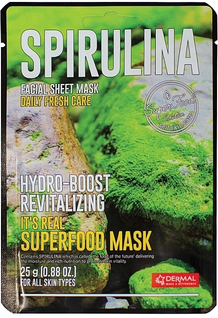 Spirulina Face Mask - Dermal Superfood Spirulina Mask — photo N1