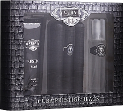 Cuba Prestige Black - Set (edt/90ml + af/shave/100ml + sh/gel/200ml) — photo N1