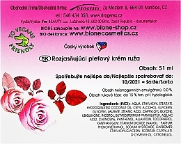 Brightening Face Cream "Rose" - Bione Cosmetics Rose Cream — photo N3