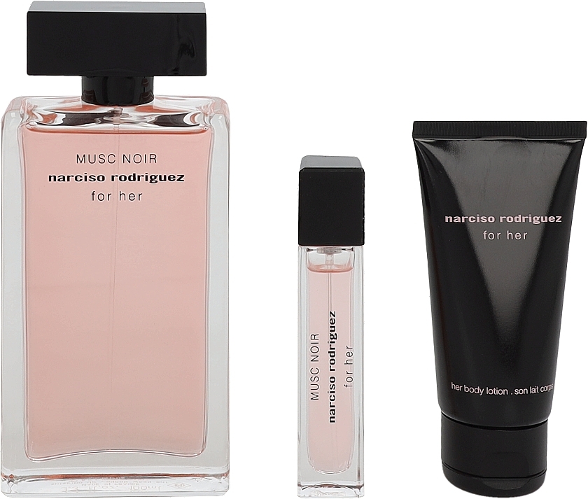 Narciso Rodriguez Musc Noir - Set (edp/100ml + edp/mini/10ml + b/lot/50ml) — photo N9