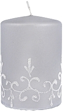 Tiffany Candle, 7x10cm, silver - Artman Tiffany Candle — photo N4