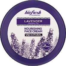 Fragrances, Perfumes, Cosmetics Nourishing Face Cream - BioFresh Via Natural Lavender Organic Oil Nourishing Face Cream