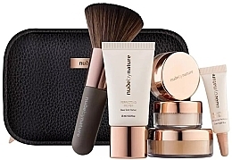 Fragrances, Perfumes, Cosmetics Set, 7 products - Nude By Nature Complexion Essentials Starter Set №5 Champagne