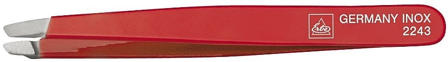 Slant Tip Tweezers, red, 9.5 cm - Erbe Solingen — photo N2
