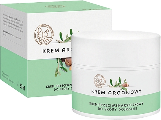 Anti-Wrinkle Argan Face Cream 'Mature Skin, Herbs' - Ziololek Argan Anti-Wrinkle Herb Cream — photo N3