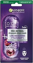 Fragrances, Perfumes, Cosmetics Face Sheet Mask - Garnier Skin Naturals Pro-Retinol Sheet Mask