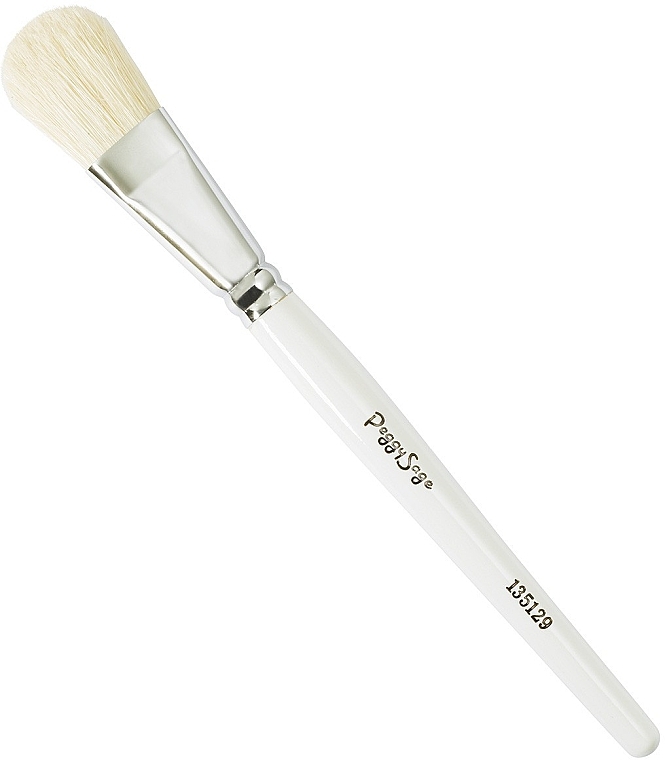 Mask Application Brush, white - Peggy Sage White Silk Mask Brush — photo N1