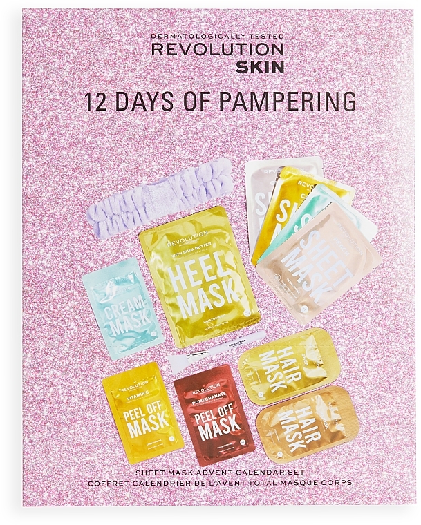 Advent Calendar - Makeup Revolution Skin 12 Days of Face, Body & Hair Mask Advent Calendar — photo N1