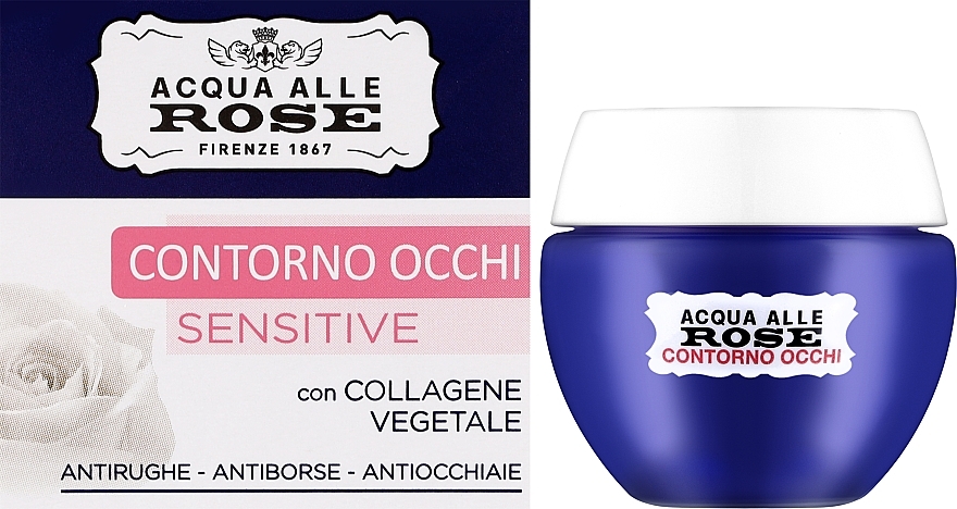 Smoothing Anti-Wrinkle Eye Cream for Sensitive Skin - Roberts Acqua alle Rose Anti-Wrinkle Eye Cream — photo N3