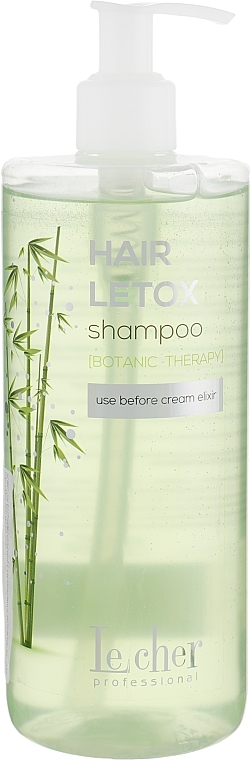 Repairing Shampoo with Ceramides & Bamboo Extract - Lecher Hair Letox Shampoo — photo N3