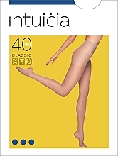 Tights "CLASSIC" 40 Den, beige - Intuicia — photo N12