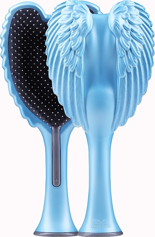 Hair Brush - Tangle Angel 2.0 Detangling Brush Matt Satin Blue/Grey — photo N1