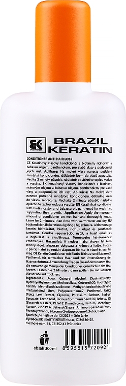 Keratin Conditioner for Weak Hair - Brazil Keratin Regulate Anti Hair Loss Conditioner — photo N18