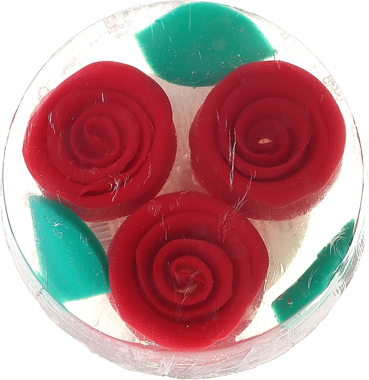 Natural Glycerin Soap "Red Rose" - Bulgarska Rosa Rosa Fantasy Soap — photo N1