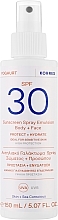 Fragrances, Perfumes, Cosmetics Face & Body Emulsion - Korres Yoghurt Sunscreen Spray Emulsion Body+Face SPF 30