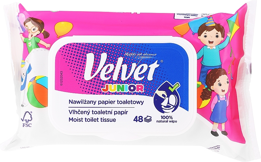 Moist Toilet Tissue for Kids - Velvet Moist Toilet Tissue Junior — photo N2