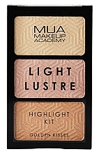 Fragrances, Perfumes, Cosmetics Face Highlighter Palette - MUA Light Lustre Trio Highlight 