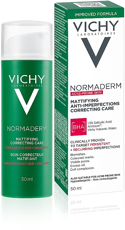 Complex Correction Problem Skin Treatment - Vichy Normaderm Sain Embellisseur Anti-Imperfections Hydratation 24H — photo N2
